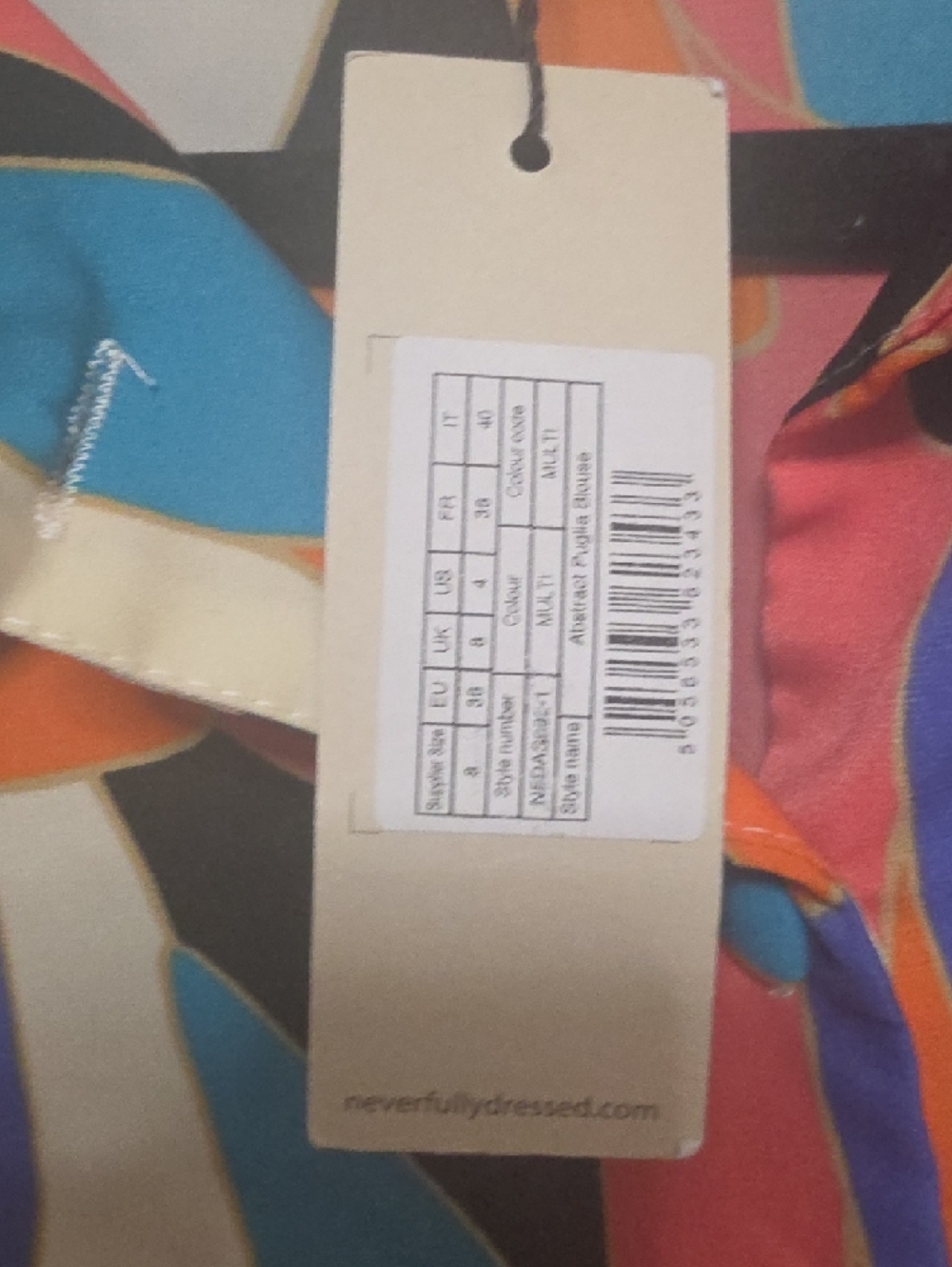 Contrast Leopard Shirt NWT Size 4 - Picture 5 of 6